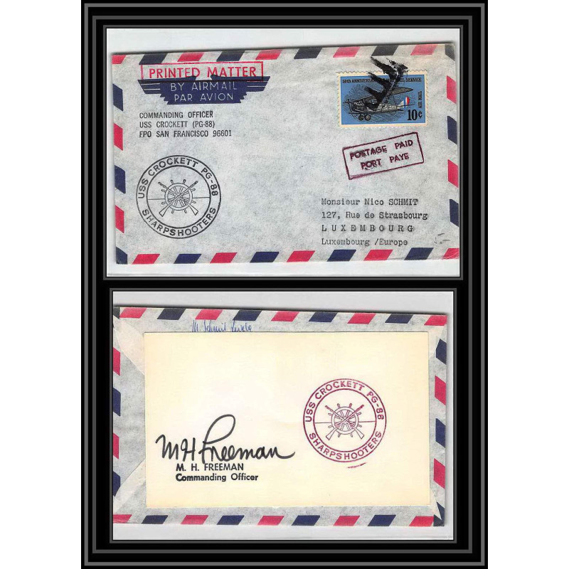 0843 USA Antarctic Lettre (cover) RARE