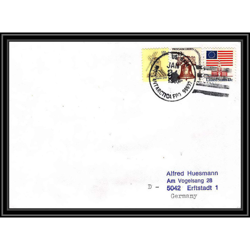 0848 USA Antarctic Lettre (cover) 1987