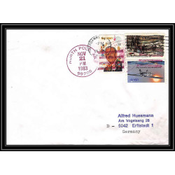 0851 USA Antarctic Lettre (cover) 1983 NORTH POLE