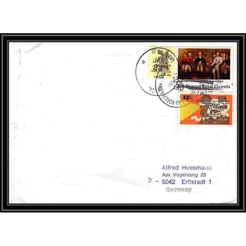 0852 USA Antarctic Lettre (cover) 1987