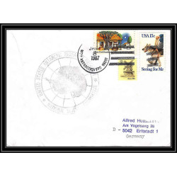0854 USA Antarctic Lettre (cover) 1987