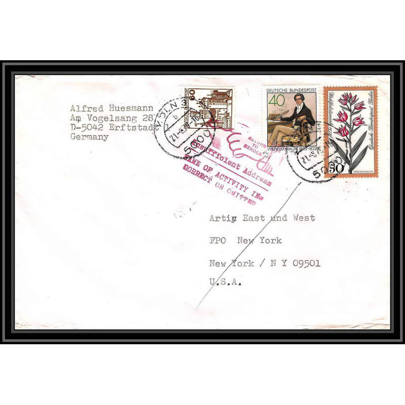 0856/Allemagne (germany) Lettre (cover) Antarctic 1979