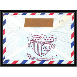 0859 USA Antarctic Lettre (cover) 1970 RARE BURTON ISLAND