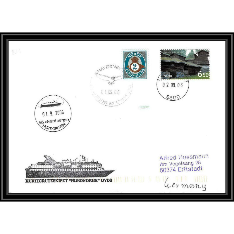 0865 Skandinavien Arktis Lettre (cover) Norvège (Norway) Antarctic 2006 