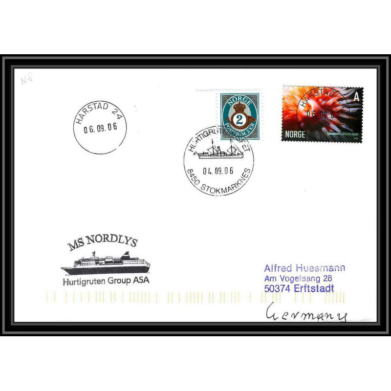 0888 Skandinavien Arktis Lettre (cover) Norvège (Norway) Antarctic 2006 