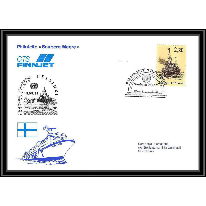 0891 Skandinavien Arktis Lettre (cover) Finlande (Finland suomi) Antarctic 1992