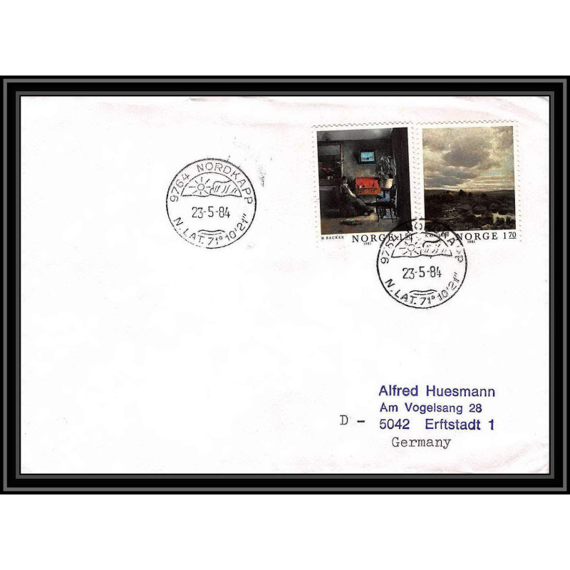 0903 Skandinavien Arktis Lettre (cover) Norvège (Norway) Antarctic 1984