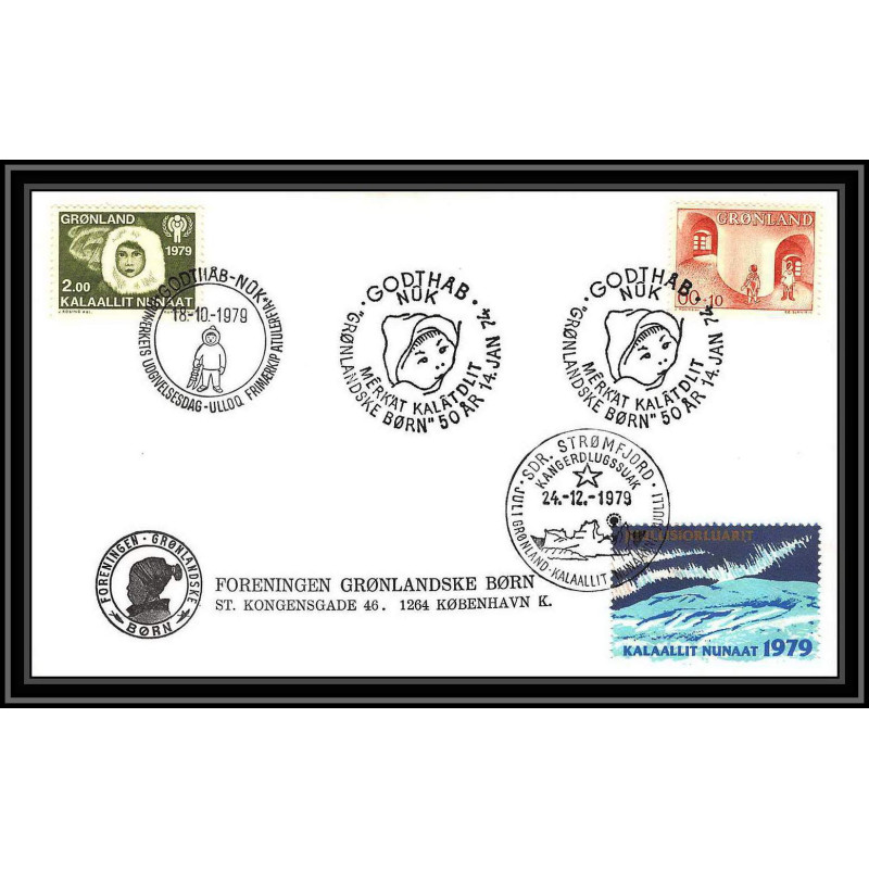 0910 Skandinavien Arktis Lettre (cover) Groenland (Greenland) Antarctic 1979