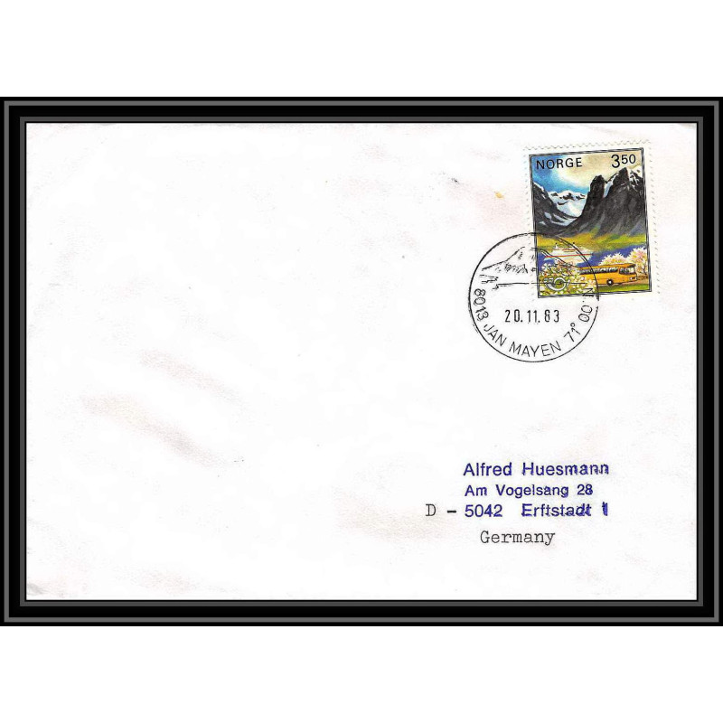 0911 Skandinavien Arktis Lettre (cover) Norvège (Norway) Antarctic 1983