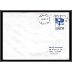 0912 Skandinavien Arktis Lettre (cover) Norvège (Norway) Antarctic 1980