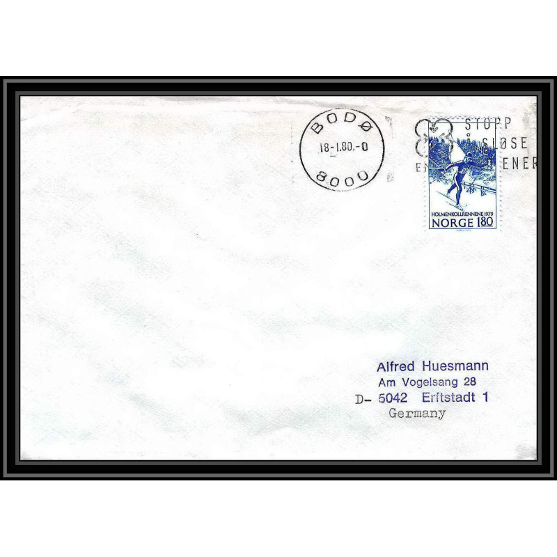 0912 Skandinavien Arktis Lettre (cover) Norvège (Norway) Antarctic 1980