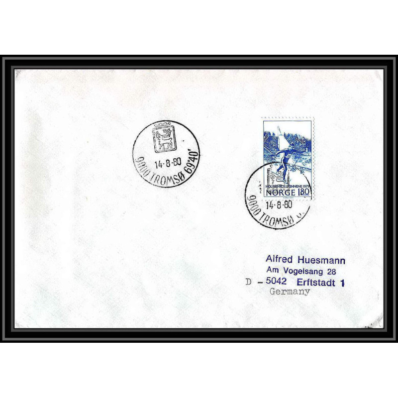 0913 Skandinavien Arktis Lettre (cover) Norvège (Norway) Antarctic 1980