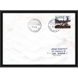 0914 Skandinavien Arktis Lettre (cover) Norvège (Norway) Antarctic 1980