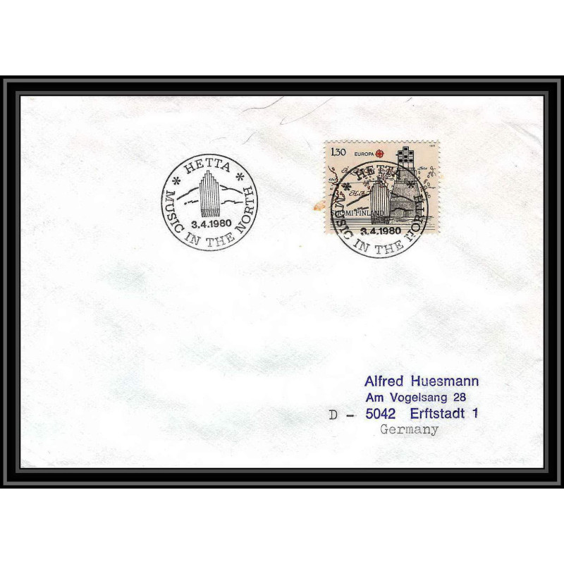 0920 Skandinavien Arktis Lettre (cover) Finlande (Finland suomi) Antarctic 1980