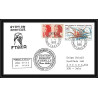 0965 Taaf terres australes Antarctic Lettre (cover) 1989 station amateur ft8za