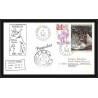 0974 Taaf terres australes Antarctic Lettre (cover) jour de l'an 1986 36ème mission