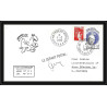 0980 Taaf terres australes Antarctic Lettre (cover) 38ème mission Signé signed signed autograph