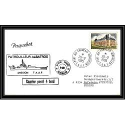0984 Taaf terres australes Antarctic Lettre (cover) 1985 patrouilleur albatros p 681
