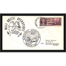 0993 Antarctic Polar Antarctica USA Lettre (cover) AOUT 1962 USCGC WESTWIND OURS