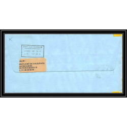 1160 lot de 4 Lettres avec cad différents Taaf terres australes Antarctic covers 1989 Signé signed recommandé betemp