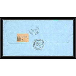 1160 lot de 4 Lettres avec cad différents Taaf terres australes Antarctic covers 1989 Signé signed recommandé betemp