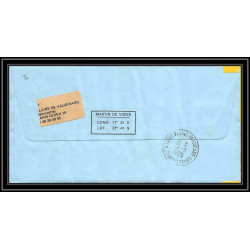 1160 lot de 4 Lettres avec cad différents Taaf terres australes Antarctic covers 1989 Signé signed recommandé betemp