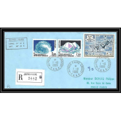 1161 lot de 4 Lettres avec cad différents Taaf terres australes Antarctic covers N°103 Signé signed recommandé