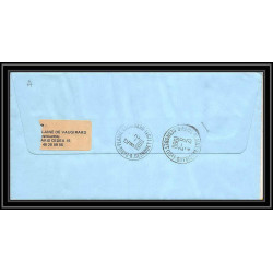 1163 lot de 4 Lettres avec cad différents Taaf terres australes Antarctic covers N°104 -1989 recommandé