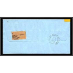 1163 lot de 4 Lettres avec cad différents Taaf terres australes Antarctic covers N°104 -1989 recommandé