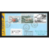 1163 lot de 4 Lettres avec cad différents Taaf terres australes Antarctic covers N°104 -1989 recommandé