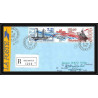 1164 lot de 4 Lettres avec cad différents Taaf terres australes Antarctic covers N°106A 1989 recommandé