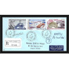 1165 lot de 4 Lettres cad différents Taaf terres australes Antarctic covers N°102 IGLOO 1988- Signé signed recommandé