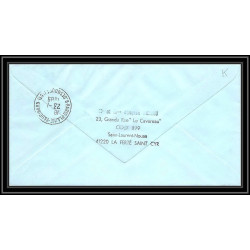 1167 lot 4 Lettres cad différents Taaf terres australes Antarctic covers N°96/99 Satellite 1988 espace space recommandé