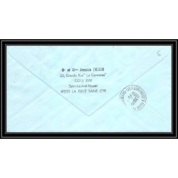 1167 lot 4 Lettres cad différents Taaf terres australes Antarctic covers N°96/99 Satellite 1988 espace space recommandé