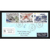 1167 lot 4 Lettres cad différents Taaf terres australes Antarctic covers N°96/99 Satellite 1988 espace space recommandé