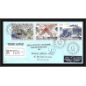 1167 lot 4 Lettres cad différents Taaf terres australes Antarctic covers N°96/99 Satellite 1988 espace space recommandé