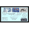 1170 lot de 4 Lettres cad différents Taaf terres australes Antarctic covers 1988 FAUNE Signé signed COMBET recommandé