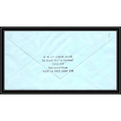 1170 lot de 4 Lettres cad différents Taaf terres australes Antarctic covers 1988 FAUNE Signé signed COMBET recommandé
