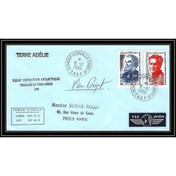 1171 lot de 4 Lettres cad différents Taaf terres australes Antarctic covers 1988 128 134-Signé signed BEQUET recommandé