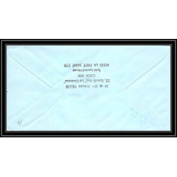 1171 lot de 4 Lettres cad différents Taaf terres australes Antarctic covers 1988 128 134-Signé signed BEQUET recommandé