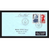 1171 lot de 4 Lettres cad différents Taaf terres australes Antarctic covers 1988 128 134-Signé signed BEQUET recommandé