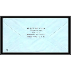 1171 lot de 4 Lettres cad différents Taaf terres australes Antarctic covers 1988 128 134-Signé signed BEQUET recommandé