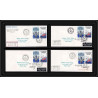 1177 lot 4 Lettres cad différents Taaf terres australes Antarctic covers bateau (bateaux ship) Signé signe recommandé