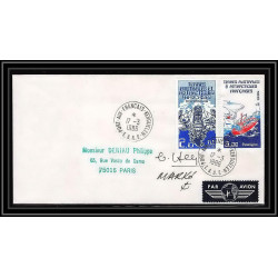 1177 lot 4 Lettres cad différents Taaf terres australes Antarctic covers bateau (bateaux ship) Signé signe recommandé