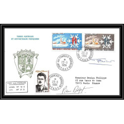 1178 lot 4 Lettres cad différents Taaf terres australes Antarctic covers Signé signed BEQUET 1984 betemp recommandé