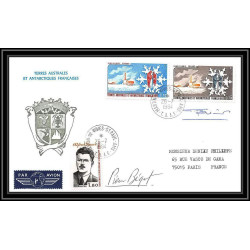 1178 lot 4 Lettres cad différents Taaf terres australes Antarctic covers Signé signed BEQUET 1984 betemp recommandé