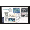 1181 lot de 4 Lettres avec cad différents Taaf terres australes Antarctic covers N° 31 BEL AFFRANCHISSSEMENT Signé signe