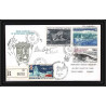 1181 lot de 4 Lettres avec cad différents Taaf terres australes Antarctic covers N° 31 BEL AFFRANCHISSSEMENT Signé signe