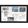 1181 lot de 4 Lettres avec cad différents Taaf terres australes Antarctic covers N° 31 BEL AFFRANCHISSSEMENT Signé signe