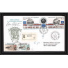 1183 lot de 4 Lettres avec cad différents Taaf terres australes Antarctic covers 77A 1983 Signé signed BEQUET recommandé